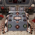 thumbnail image 1 of Homewish Western Boho Aztec Full Size Comforter Sets for Men, Rustic Mandala Hippie Bedding Comforter Set, Grey Black Abstract Reversible Bedding Sets, Super Cozy Room Decor, 3pcs, 1 of 8