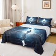 thumbnail image 1 of Homewish Western Christian Twin Sheet Sets for Teens, Psychedelic Cross Galaxy Twin Fitted Sheet, Bible Verses Theme Flat Sheet, Breathable Home Decor, 3pcs, 1 of 8