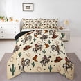 thumbnail image 1 of Homewish Western Cowboy 2pcs Bedding Comforter Set for Female Men,Cactus Horseshoe Twin Comforter Sets,Rustic Farmhouse Breathable Bedding Set,Microfiber Bedroom Decor,Reversible, 1 of 8