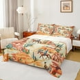 thumbnail image 1 of Homewish Western Cowboy 4 Pieces Queen Sheet Sets for Boys Girls,Botanical Cactus Ultra Soft Flat Sheet,Exotic Style Queen Fitted Sheet,Ultra Soft Home Decor, 1 of 7