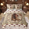 thumbnail image 1 of Homewish Western Cowboy Tribal 7-Piece Twin Bedding Sets,Texas Stars Pattern Bedding Comforter Set,Rustic Farmhouse Cabin Sheet Sets For Men Women,Super Cozy Room Decor Reversible, 1 of 8