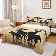 thumbnail image 1 of Homewish Western Deer Elk Full Size Sheets, Woodland Wildlife Animal Bed Sheets, Teens Kids Adult Men Sheet Sets, Super Cozy Room Decor, 4 Pieces, 1 of 7