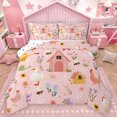 thumbnail image 1 of Homewish Western Farm Full Size Comforter Sets,Country Farmhouse Lodge Bedding Comforter Set,Kawaii Duck Chicken Bee Bedding Sets For Girl Teens,Ultra Soft Home Decor Reversible,3 Pieces, 1 of 8