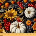 thumbnail image 1 of Homewish Western Farmhouse Harvest Fabric by the Yard 3 Yard,White Pumpkin Sunflower Sewing Fabric,Hello Fall Room Decor Fabric by the Yard For Child,Ultra Soft Home Decor, 1 of 6