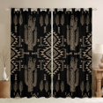 thumbnail image 1 of Homewish Western Tribal Curtains Pack of 2 (42x84 Each),Retro Rustic Aztec Curtains Blackout,Troprcal Desert Cactus Bedroom Curtains For Girls Boys,Microfiber Bedroom Decor, 1 of 6
