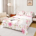 thumbnail image 1 of Homewish Western White Horse Twin Sheet Sets for Women, Romantic Pink Rose Twin Fitted Sheet, Kawaii Rustic Animal Flat Sheet, Luxury Bedroom Decor, 3 Pieces, 1 of 8