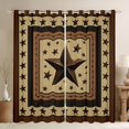 thumbnail image 1 of Homewish Wheat Texas Stars Curtains Pack of 2 (42x84 Each), Hippie Western Fashion Curtains Blackout, Rustic Farmhouse Bedroom Curtains, Blackout Curtains Bedroom Decor, 1 of 6