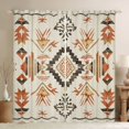 thumbnail image 1 of Homewish Wheat Triangle Aztec Black Out Curtains, Rustic Bohemian Style Curtains Pack of 2 (42x63 Each), Teens Kids Adult Bedroom Curtains, Curtains and Drapes Decor, 1 of 6