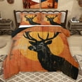 thumbnail image 1 of Homewish Wild Animal Deer Bedding Comforter Set,Jungle Wildlife Twin Comforter Sets,Black Orange Bedding Set For Teens,Luxury Bedroom Decor Reversible,2 Pieces, 1 of 8