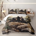 thumbnail image 1 of Homewish Wild Black Bear Quilt Full,Vintage Lodge Cabin Full Bedspread Sets,3-Piece, 1 of 7