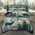 thumbnail image 1 of Homewish Wild Deer Bedding Comforter Set,Jungle Animal Twin Comforter Sets,Rustic Plant Pine Tree Bedding Set For Boys Kids,Breathable Home Decor Reversible,2 Pieces, 1 of 8