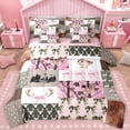thumbnail image 1 of Homewish Wild Deer Silhouette 7-Piece Twin Bedding Sets,Camouflage Print Bowtie Bedding Comforter Set,Rustic Farmhouse Cabin Sheet Sets For Kids,Super Cozy Room Decor Reversible, 1 of 8