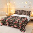 thumbnail image 1 of Homewish Wild Mushrooms Bed Sheets,Retro Fungus Plants Full Size Sheets,Red Green,4pcs,1 Flat Sheet, 1 Fitted Sheet and 2 Pillowcases, 1 of 6