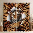 thumbnail image 1 of Homewish Wild Tiger Pattern Black Out Curtains,Jungle Wildlife Curtains Pack of 2 (42x63 Each),Black Brown Bedroom Curtains For Boys,Ultra Soft Home Decor, 1 of 6