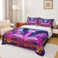 thumbnail image 1 of Homewish Wildlife Bat 3pcs Twin Sheet Sets for Kids Children Teens,Magical Purple Lightsaber Twin Fitted Sheet,Gothic Style Breathable Flat Sheet,Ultra Soft Home Decor, 1 of 7