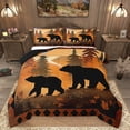 thumbnail image 1 of Homewish Wildlife Bear Bedding Comforter Set 2pcs for Kids Teens,Jungle Animal Twin Comforter Sets Microfiber,Moutain Jungle Breathable Bedding Set,Super Cozy Room Decor,Reversible, 1 of 8