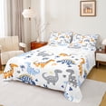thumbnail image 1 of Homewish Wildlife Dinosaurs 4pcs Bed Sheets for Children Teens,Kawaii Dino King Sheets,Jungle Woodland Super Cozy Sheet Set,Breathable Home Decor, 1 of 7