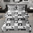 thumbnail image 1 of Homewish Wildlife Moose Elk Bedding Comforter Set 7pcs, Woodland Animal Bear Queen Bedding Sets, Grey Rustic Farmhouse Reversible Queen Sheet Sets, Microfiber Bedroom Decor, 1 of 7