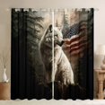 thumbnail image 1 of Homewish Wildlife Wolf Adult Curtains Pack of 2 (42x84 Each), 3D Jungle Animal Curtains Blackout, Western Countryside Bedroom Curtains, Blackout Curtains Home Decor, 1 of 6