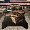 thumbnail image 1 of Homewish Wildlife Wolf Adult Queen Comforter Set, 3D Jungle Animal Bedding Sets, Western Countryside Reversible Bedding Comforter Set, Microfiber Bedroom Decor, 3 Pieces, 1 of 8