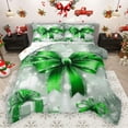 thumbnail image 1 of Homewish Xmas Bowknot 2pcs Bedding Comforter Set for Female Men,Grey Green Twin Comforter Sets,Merry Christmas Breathable Bedding Set,Breathable Home Decor,Reversible, 1 of 8