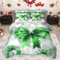 thumbnail image 1 of Homewish Xmas Bowknot 7-Piece Bedding Comforter Set for Female Men,Grey Green King Bedding Sets,Merry Christmas Ultra Soft Bed Sheets,Breathable Home Decor,Reversible, 1 of 8