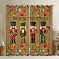 thumbnail image 1 of Homewish Xmas Nutcracker Soldier Curtains Pack of 2 (42x84 Each),Colorful Christmas Ball Curtains Blackout,Happy New Year Bedroom Curtains For Teens,Ultra Soft Home Decor, 1 of 6