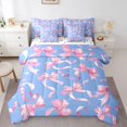 thumbnail image 1 of Homewish Xmas Snowman Snowflake Twin Bedding Sets 7-Piece for Children Boys Girls,Merry Christmas Bedding Comforter Set Microfiber,Happy New Year Breathable Sheet Sets,Microfiber Bedroom Decor, 1 of 8