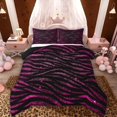 thumbnail image 1 of Homewish Zebra Print Queen Comforter Set, Black Pink Comforter Sets Queen, Animal Theme Decor, Black Reversible, 3-Piece 1 Comforter and 2 Pillowcases, 1 of 6