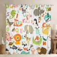 thumbnail image 1 of Homewish Zoo Animal Curtains Pack of 2 (42x84 Each),Cute Lions Elephant Curtains Blackout,Colorful 26 Letters Bedroom Curtains For Girsl Boys,Super Cozy Room Decor, 1 of 6