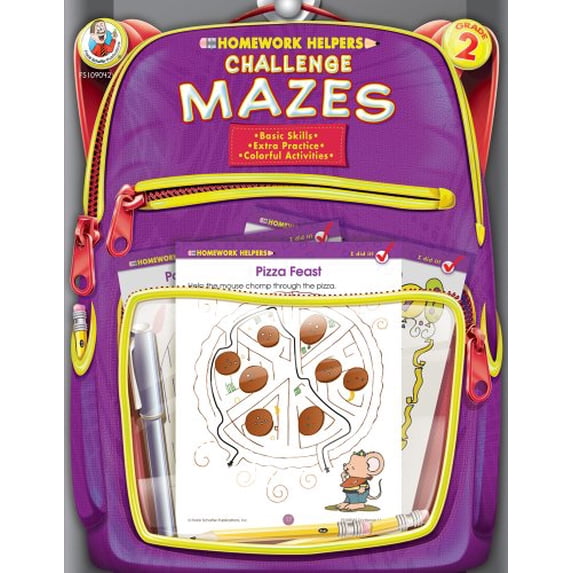 Pre-Owned Homework Helper: Challenge Mazes, Grade 2 (Paperback)