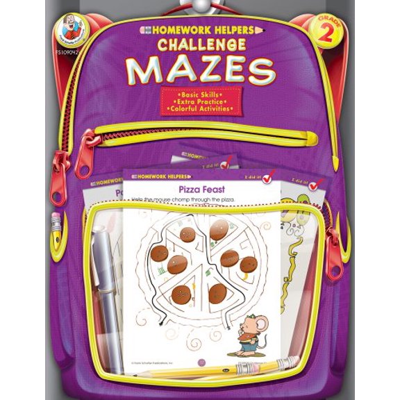 Pre-Owned Homework Helper: Challenge Mazes, Grade 2 (Paperback)