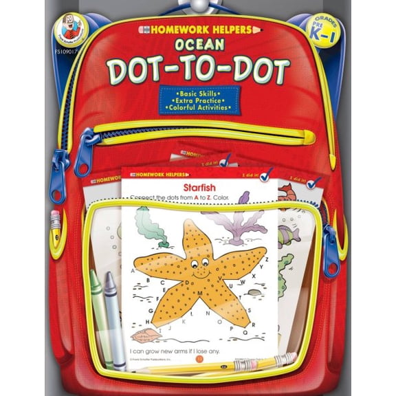 Pre-Owned Homework Helper: Ocean Dot-to-Dot, Grades PK - 1 (Paperback)