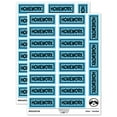 thumbnail image 1 of Homework School Teacher with Border Sticker Set - Light Blue - Matte Finish - 2.00" Large, 1 of 7