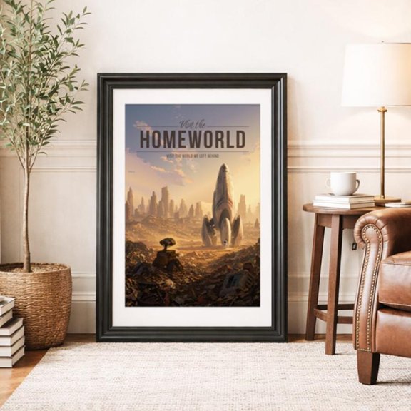 Homeworld Travel Scenic Fantasy Wall Art, Unframed Poster