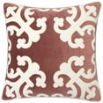 thumbnail image 1 of Homey Cozy Paisley 20" Square Velvet Decorative Throw Pillow in Blush Pink, 1 of 4