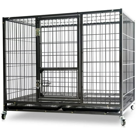 Homey Pet 43" Stackable Cage with Wheel & Tray (DG-TF37EA-BSV)