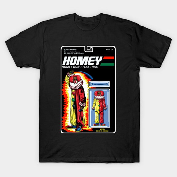 Homey The Clown Action Figure 90s Sketch Comedy Gift Unisex T-Shirt, for men & women, up to size 5XL