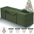 thumbnail image 1 of Homeya Large Christmas Tree Storage Bag Xmas Decor Container, Fits Up to 9ft Artificial Christmas Tree with Carry Handles & Dual Zippers, Green, 1 of 8