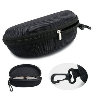 Yogo Vision Sunglasses Case 3 Pack Hard Shell w/Clip Portable Travel Zipper  Eyeglasses Frame Glasses Case for Men and Women