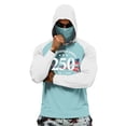 thumbnail image 1 of Homeyce 4th of July Fishing Hoodies for Men Upf 50+ UV Rash Guard Shirt Long Sleeve Performance Fishing Hiking Shirt Hoodies with Mask,Green 2XL, 1 of 3