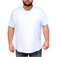 thumbnail image 1 of Homeyce Big and Tall T Shirts for Men Crew Neck Ultra Soft Breathable Casual Tee Short Sleeve T-Shirts Solid Color Classic Basic Tops Xl-6xl,White 2XL, 1 of 8