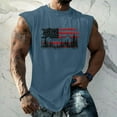 thumbnail image 1 of Homeyce Black Tank Top Men 4th Of July Independence Day Graphic American Flag Tank Top Sleeveless Patriotic Tee Tops Gym Workout Outfits,Blue XL, 1 of 4