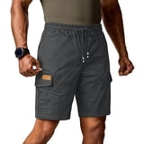 Shorten Ripstop Pants Homeyce Cargo Short for Men with Multi-Pocket Elastic Waist Shorts ...