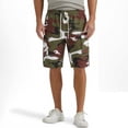 thumbnail image 1 of Homeyce Cargo Shorts for Men Elastic Waistband Drawstring Short Relaxed-Fit Summer Outdoor Activities Casual Big & Tall Camo Cargo Shorts Multi-Pocket Quick Dry Joggers,Green S, 1 of 4
