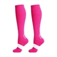 thumbnail image 1 of Homeyce Compression Socks Men Knee High Athletic Socks for Men Stretchy Graduated Support Socks for Running Travel Gym Sports Casual Daily Wear,Hot Pink S, 1 of 3