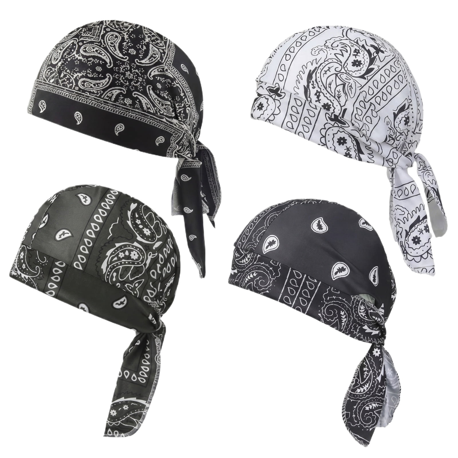 Motorcycle Dew Rag Pattern Homeyce Cycling Caps Helmet Liner Doo Rag Motorcycle Bandana Hat Sweat ...