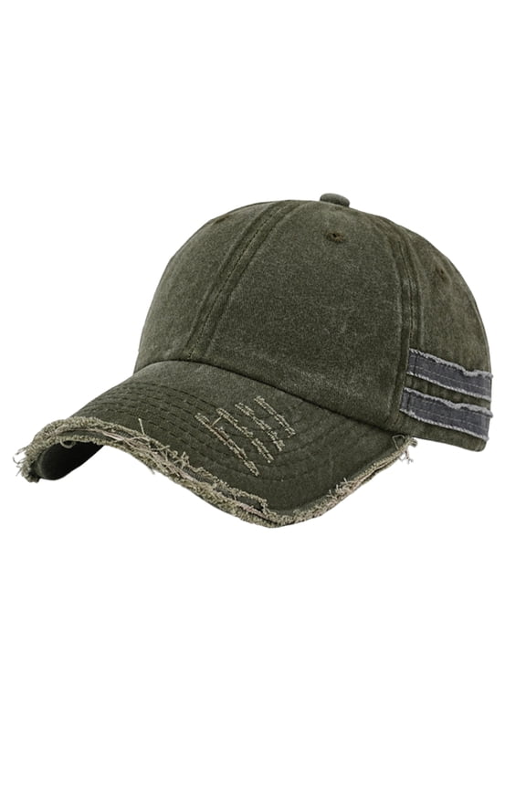 Daily Outdoor Washed Distressed Baseball Hat Fashion Retro Style Adjustable Comfortable Cap,Camouflage Green