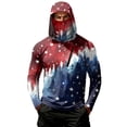 thumbnail image 1 of Homeyce Fishing Shirts for Men Spf UV Upf 50+ Rash Guard Shirts Long Sleeve Performance Fishing Hiking Shirt Hoodies with Face Cover,Blue L, 1 of 4