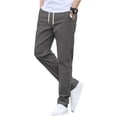 thumbnail image 1 of Homeyce Glide Pants Men Quick Dry Elastic Waist Pant Lightweight Hiking Breathable Pants with Pockets Drawstring Pants for Men's,Gray XL, 1 of 4